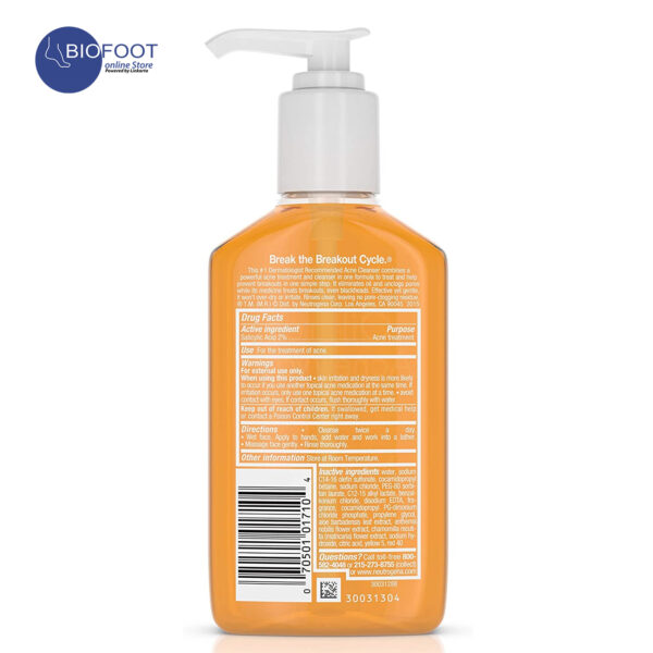 Neutrogena Oil Free Acne Wash 177ml - Image 2