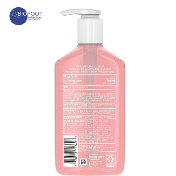 Neutrogena Oil Free Acne Wash Pink Grapefruit 269ml - Image 2