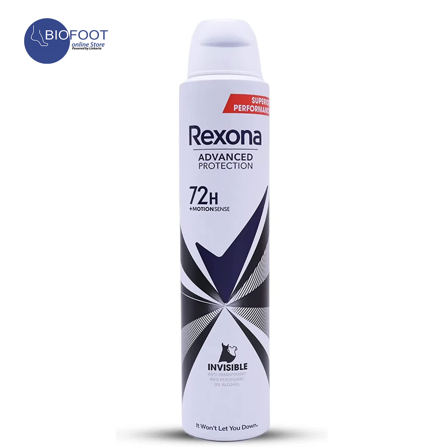 Rexona Invisible Black and White Deodorant Spray 200 ml