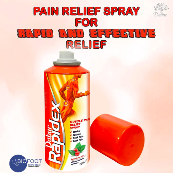 Dabur Herbal & Natural Rapidex Spray | Suitable For Muscle and Joint Pain | Quick, Fast, and Deep Relief - 150ml - Image 2