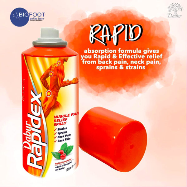 Dabur Herbal & Natural Rapidex Spray | Suitable For Muscle and Joint Pain | Quick, Fast, and Deep Relief - 150ml - Image 3