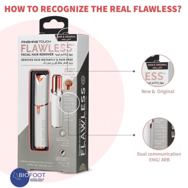 Finishing Touch Flawless Women's Painless Facial Hair Remover - Image 2