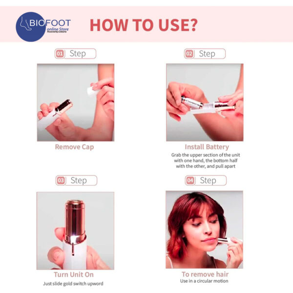 Finishing Touch Flawless Women's Painless Facial Hair Remover - Image 5