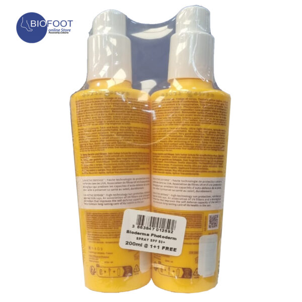 Bioderma Photoderm Spray SPF50+ 200ml Offer Pack of 2pcs - Image 2