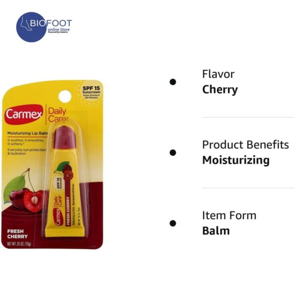Carmex Fresh Cherry Moisturizing Lip Balm SPF15 10g - Image 4
