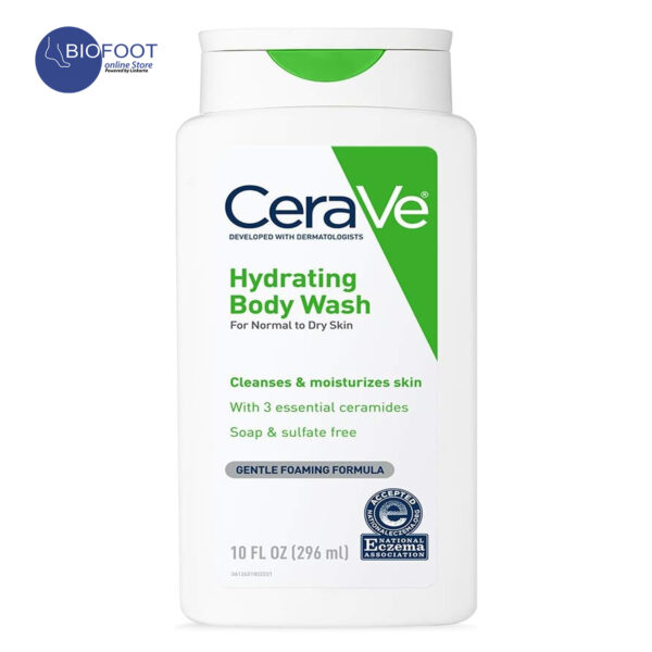CeraVe Hydrating Body Wash for Normal to Dry Skin 296ml