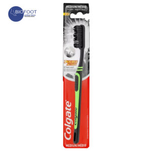 Colgate Double Action Charcoal Toothbrush Medium