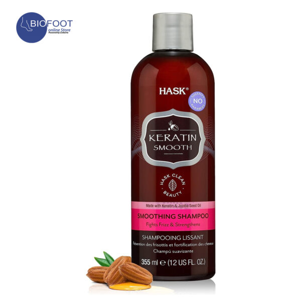 Hask Keratin Smooth Smoothing Shampoo 355ml