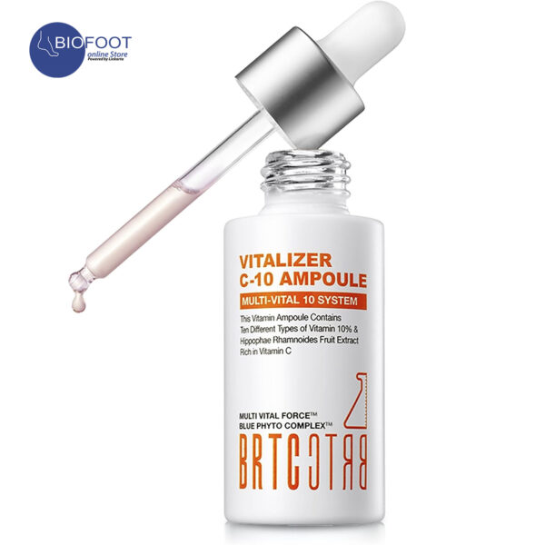 BRTC Vitalizer C 10 Ampoule, Brighting & Anti-Wrinkle Vitamin Ampoule Contains Ten Different Types Of Vitamin 10% and Hippophae Rhamnoides Fruit Extract Rich In Vitamin C - 30 mL