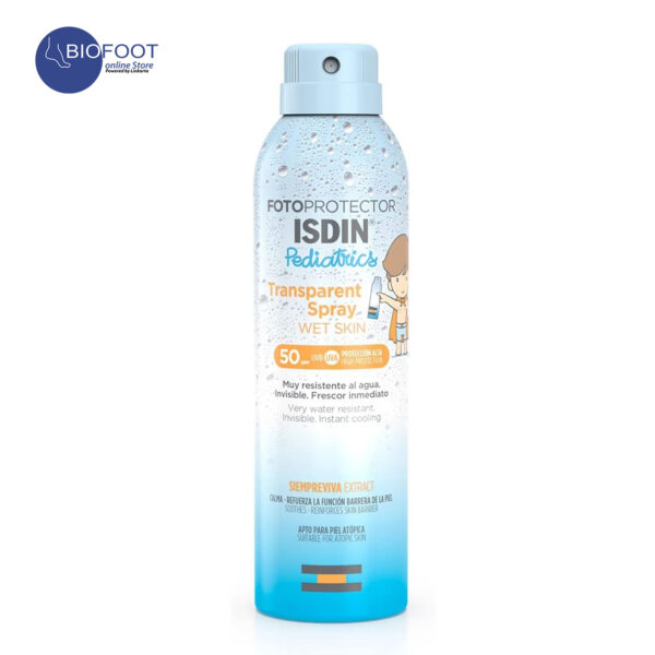 Isdin Wet Skin Pediatrics Sunscreen Transparent Spray SPF50 250ml