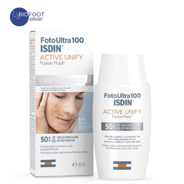 Isdin Fotoultra 100 Active Unify Fusion Fluid Corrige Corrects 50+SPF 50ml