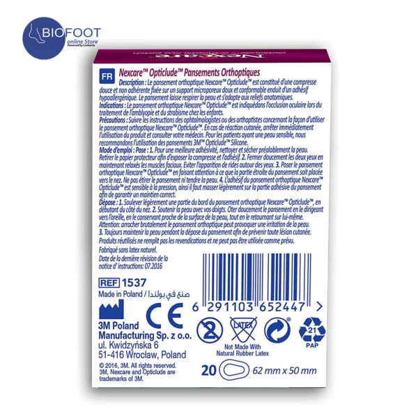 3M Nexcare Opticlude Orthoptic Eye Patch Junior 20S - Image 2