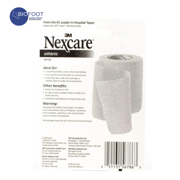 Nexcare CR3W Athletic Wrap White - Image 3