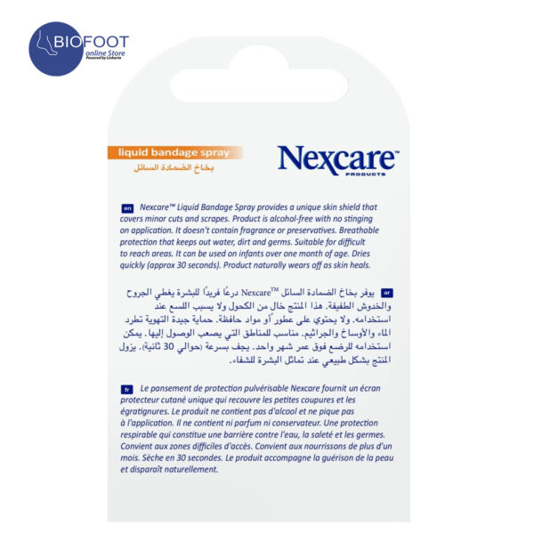 Nexcare Liquid Bandage Spray No Sting 18ml - Image 2
