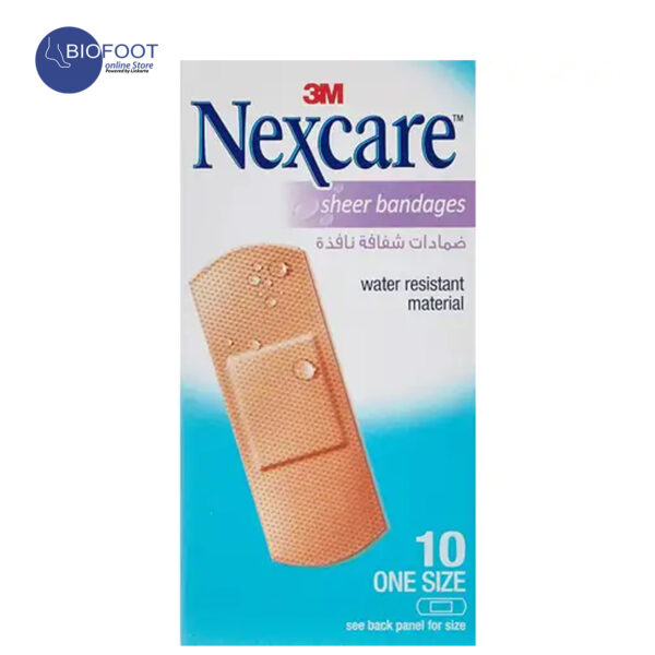 Nexcare Sheer Bandage 10pcs One Size