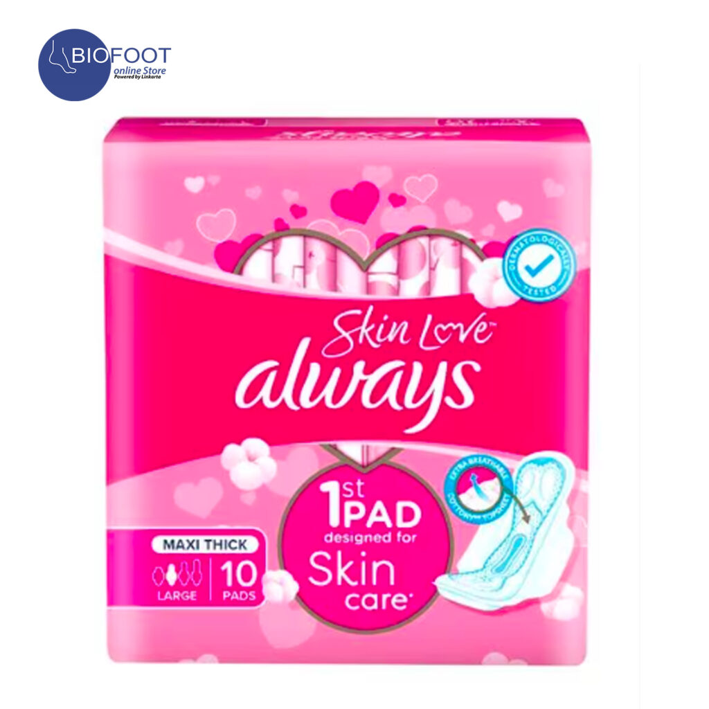 Always Cotton Skinlove Maxi Thick Large 10pads Online Shopping Dubai