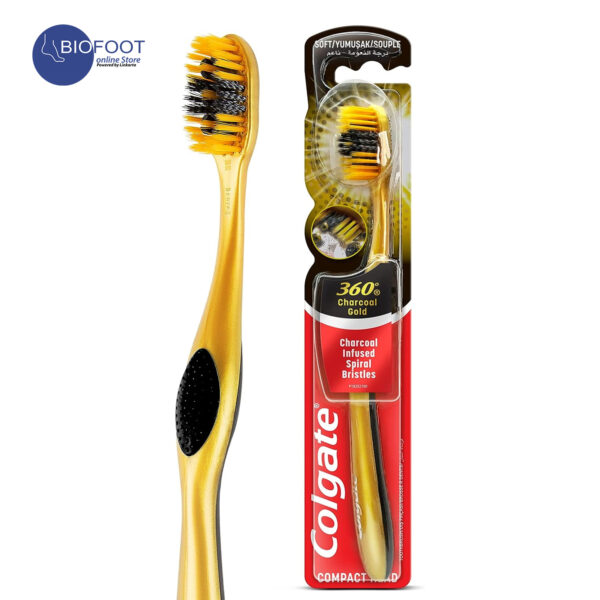 Colgate 360 Charcoal Gold Soft Toothbrush