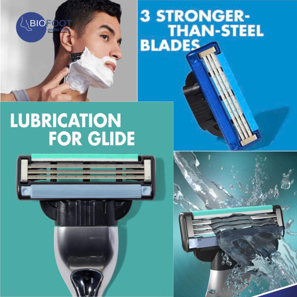 Gillette Mach 3+ 30 Comfortable Shave Razor Handle + 2 Blades - Image 2