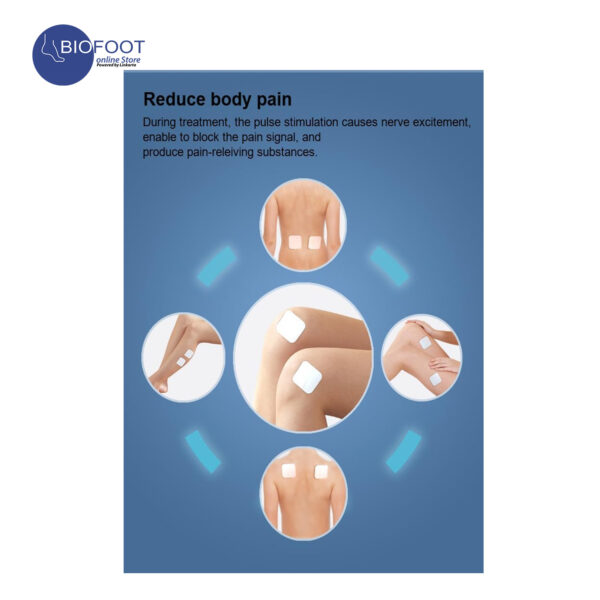 Kentro TENS & EMS Foot and Legs Neuropathy Physiotherapy Massager, Smart Pulse Portable for Blood Circulation, Relieve Fatigue & Body Relax, Rechargeable - KTR-402 - Image 5