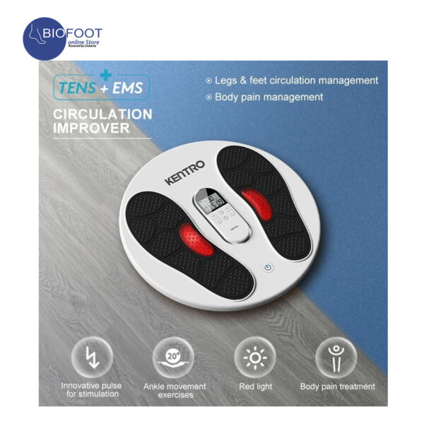 Kentro TENS & EMS Foot and Legs Neuropathy Physiotherapy Massager, Smart Pulse Portable for Blood Circulation, Relieve Fatigue & Body Relax, Rechargeable - KTR-402 - Image 3