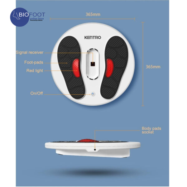 Kentro TENS & EMS Foot and Legs Neuropathy Physiotherapy Massager, Smart Pulse Portable for Blood Circulation, Relieve Fatigue & Body Relax, Rechargeable - KTR-402 - Image 8