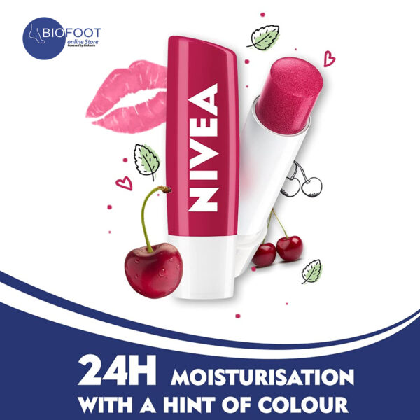 Labello Cherry Shine Lip Balm 24h 4.8g - Image 3