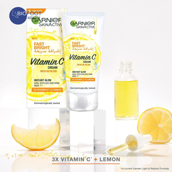 Garnier Fast Bright Vitamin C Cream 50ml - Image 5