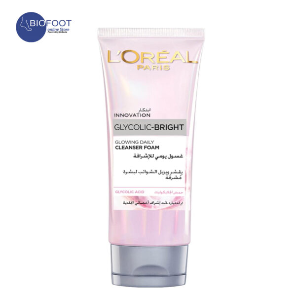 Loreal Glycolic Bright Glowing Daily Cleanser Foam with Salicylic Acid 100ml