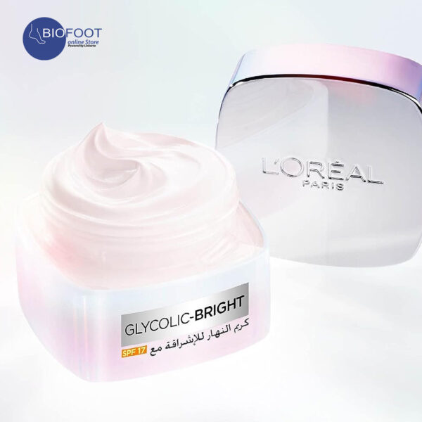 Loreal Glycolic Bright Glowing Day Cream SPF17 50ml - Image 3