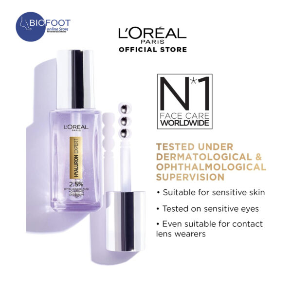 Loreal Hyaluron Expert Eye Serum Hyaluronic Acid 20ml - Image 6