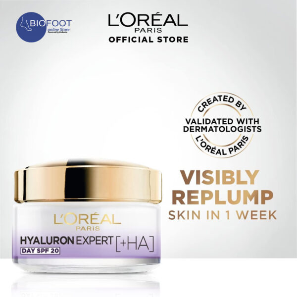 Loreal Hyaluron Expert Repluming Moisturizing Day Cream  SPF20 50ml - Image 3