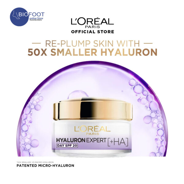 Loreal Hyaluron Expert Repluming Moisturizing Day Cream  SPF20 50ml - Image 4