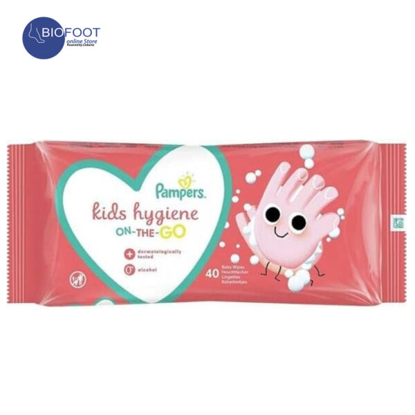 Pamper Kids Hygiene ONE THE GO 40 Wipes