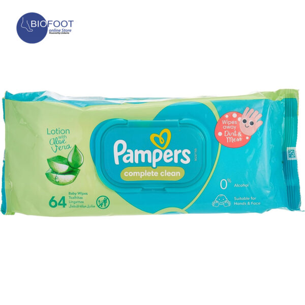 Pampers Complete Clean Lotion with Aloe Vera 64 baby Wipes