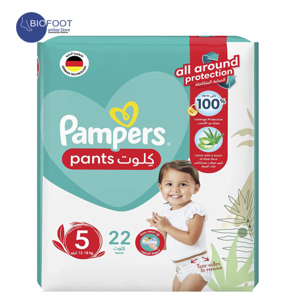 Pampers Baby Dry Pants with Aloe Vera Lotion Size 5 12-18 22 Pants