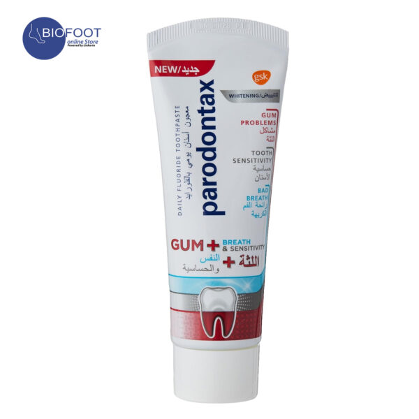 Parodonrx GUM+ Breath & Sensitivity Whitening Toothpaste 75ml - Image 2