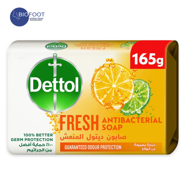 Dettol Fresh Antibacterial Bar Soap 165g