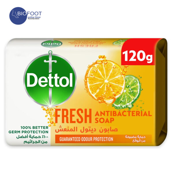 Dettol Fresh Antibacterial Bar Soap 120g