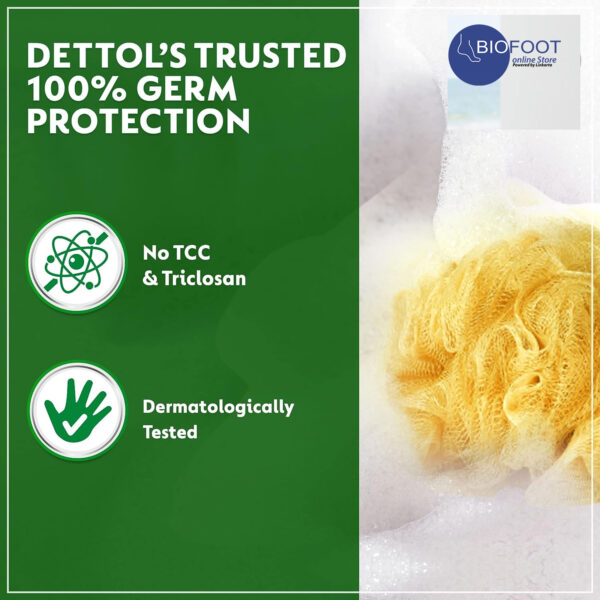 Dettol Instant Cool Antibacterial Bar Soap 165g - Image 4