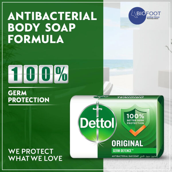 Dettol Original Germ Defence Antibacterial Bar Soap 120g - Image 3