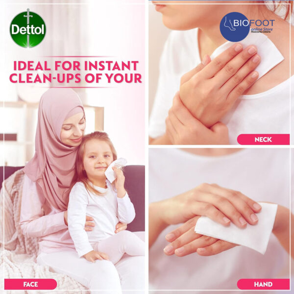 Dettol Skin Care Antibacterial Skin Wipes 40pcs - Image 2