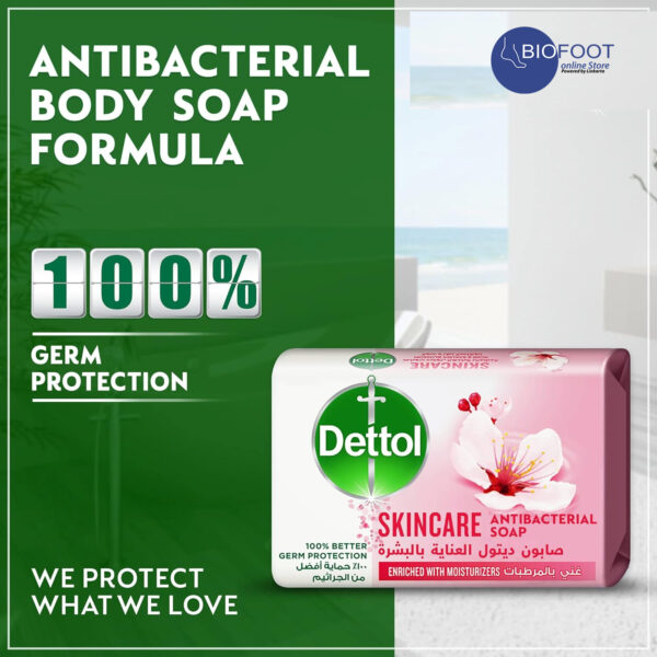 Dettol Skincare Anti Bacteria Bar Soap 165g - Image 3