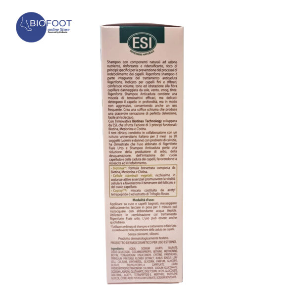 ESI Rigenforte Anti Hair Loss Shampoo 250ml - Image 3
