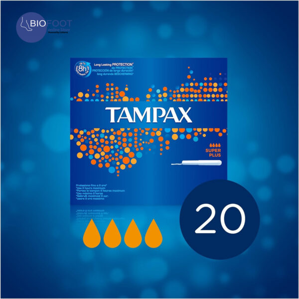 Tampax Super Plus Tampons Applicator Cardboard, 20pcs - Image 2