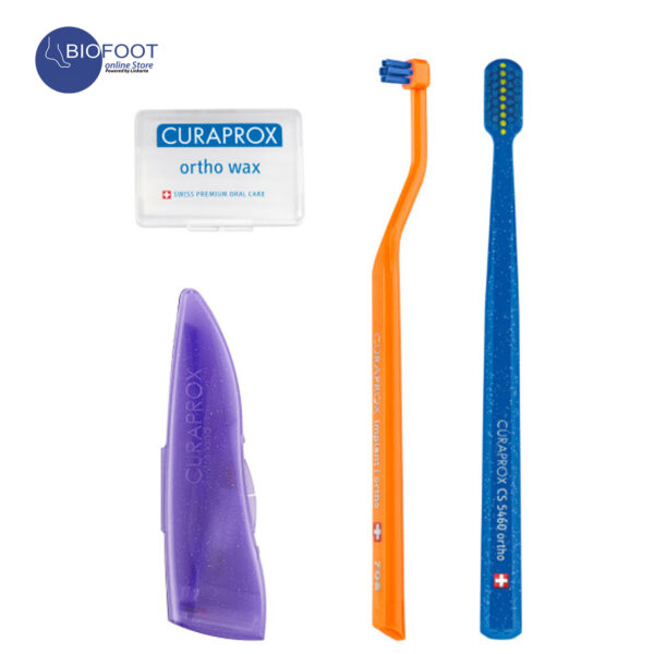 Curaprox Ortho Kit Toothbrus CS orthoSoft, Ortho Pocket Set with Interdental Brushes, Ortho Brush CS708 and Ortho Wax - Image 3