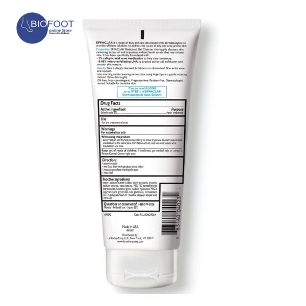 La Roche Posay Effaclar Medicated Cleanser 200ml - Image 2