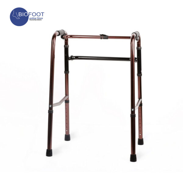 AME Foldable Walker With Out Wheel Brown - Image 3