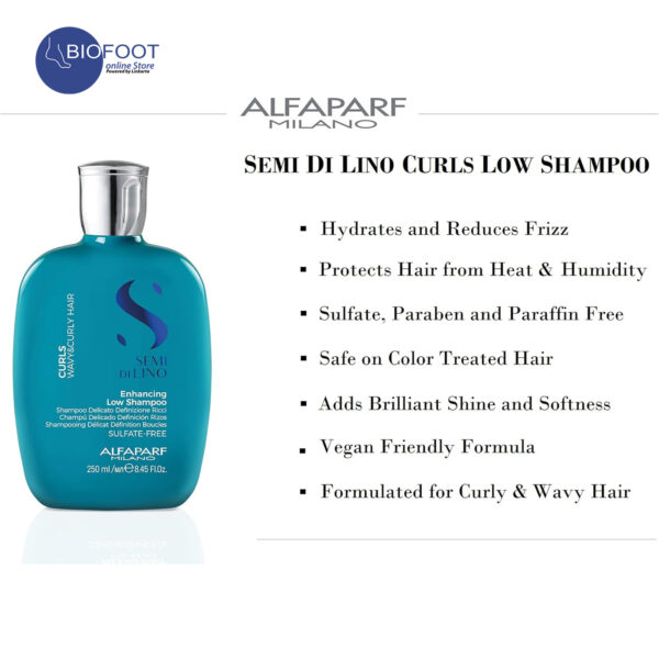 Alfaparf Milano Semi Dilino Enhancing Low Shampoo Curls 250ml - Image 3