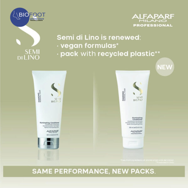 Alfaparf Milano Semi Dilino Illuminating Diamond Normal Hair Conditioner 200ml - Image 3