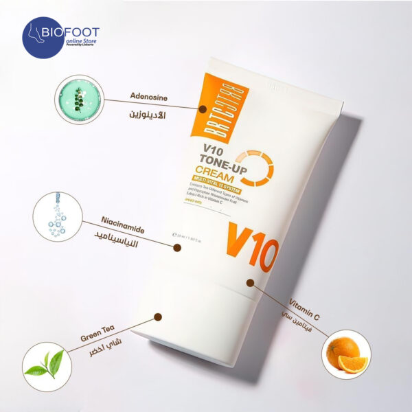 BRTC V10 Tone-Up Cream Sleeping Pack Multi-Vital 10System 50ml - Image 6